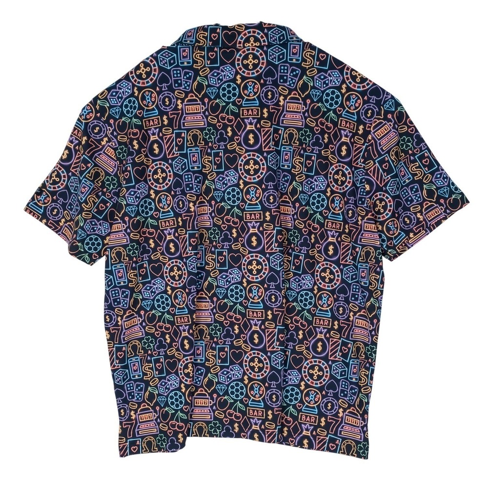 Sunday Swagger Polo Shirt Mens 4XL Casino Vegas Gamblers Golf All over Print - Picture 4 of 12